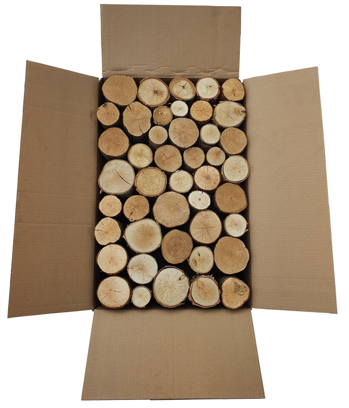 Large Box Decorative Logs Fine Sawn Full Round Interior Display Fire